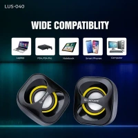 LAPCARE USB SPEAKER 2.0 Ch MultiMedia Speaker System LUS-040 - Black