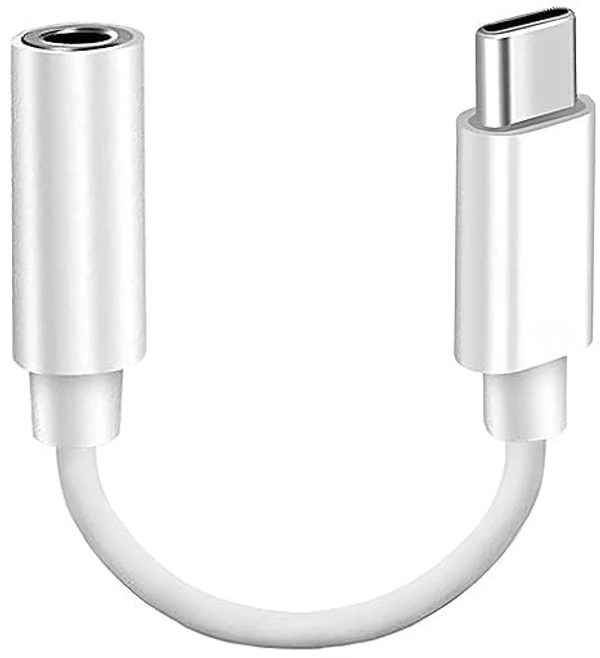 Morbi D-8 Type-C TO 3.5mm Jack | Audio Converter Cable (White)