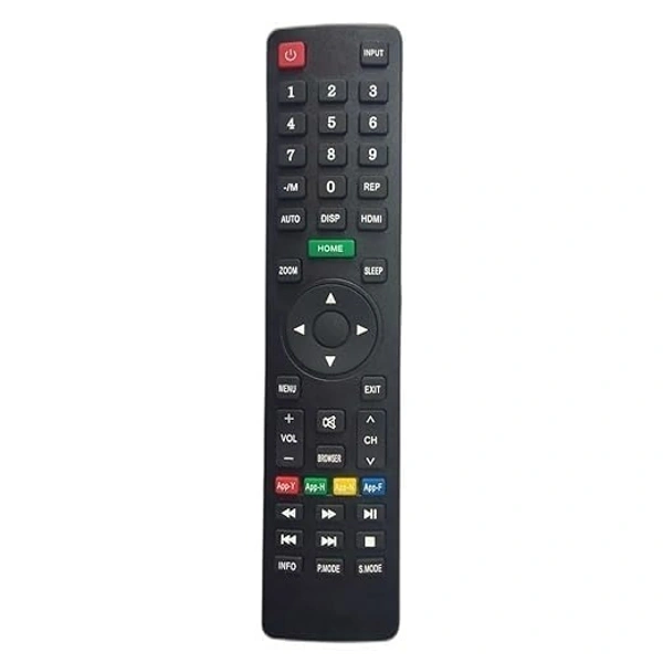 VEV Turbotek LED TV Remote Compatible With Turbotek TV (BLACK)