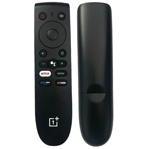 ONEPLUS Oneplus Remote Compatible with Oneplus Android TV Replacement of Original one Plus Smart tv Remote with Netflix YouTube and Prime Video Hot Keys Without Voice Command - Black