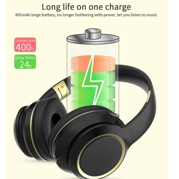 Target HB-T9 Wireless Headphone 17H Playtime, Type-C Charging, Built-In Mic, Universal Bluetooth Compatibility (BLACK)