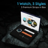 Pebble Forte 1.50" (3.81 cm) HD Infinite Display, BT Calling, Health Suite, Multi Sports, Premium Build, Alaram & Notification