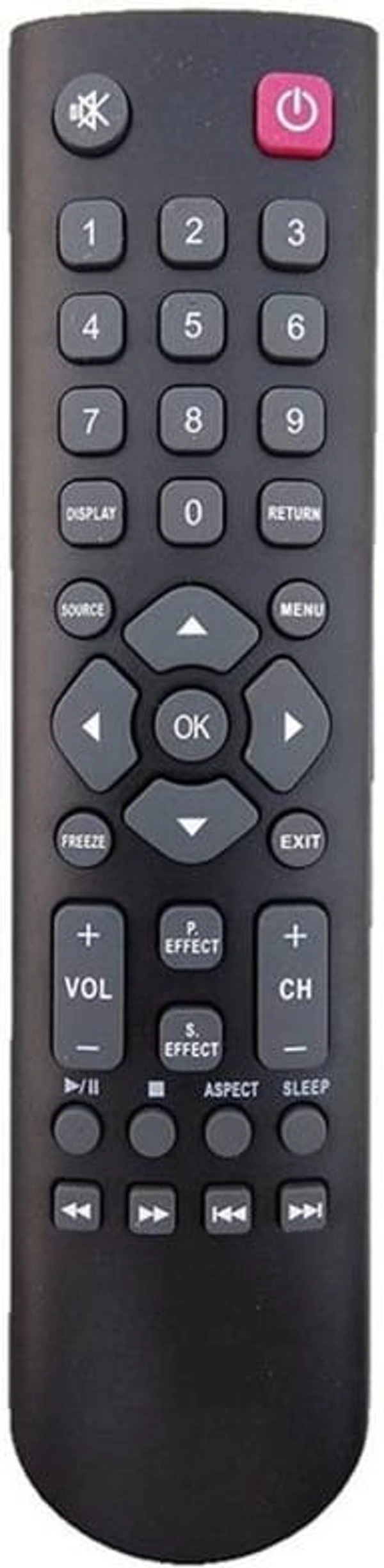 VEV Intex LED TV Remote Compatible With Intex TV (BLACK)
