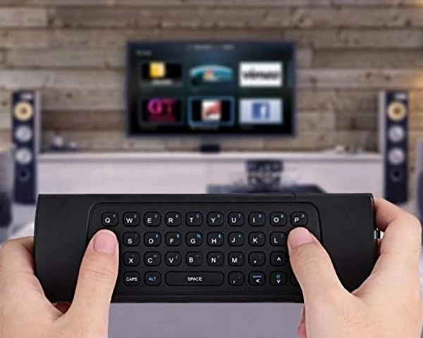 VEV Smart Universal TV Remote Air Mouse, Wireless Keyboard Fly Mouse 2.4GHz Connection IR Learning Keyboard Mouse for Android TV Box/PC/Smart TV/Projector/HTPC/All-in-one PC/TV