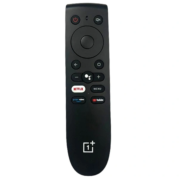 ONEPLUS Oneplus Remote Compatible with Oneplus Android TV Replacement of Original one Plus Smart tv Remote with Netflix YouTube and Prime Video Hot Keys Without Voice Command - Black