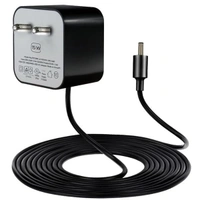 Amazon Alexa Charger Adapter Power Supply 15W Compatible For Alexa Echo Dot 3rd gen and 4th gen Echo Show 5 Fire Tv Cube Echo Spot Echo Dot with Clock (BLACK)