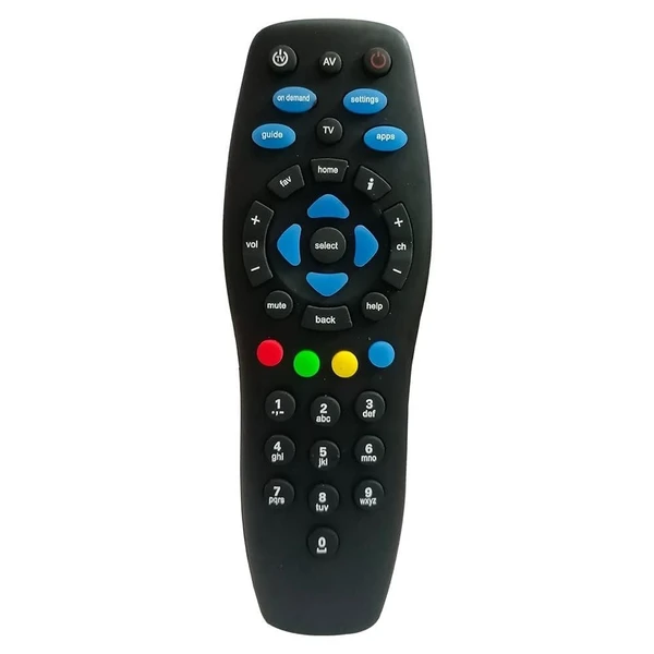 VEV Tata Sky Original Remote Control Compatible for Tata Sky/Tata Play Set Top Box SD/HD (Black)