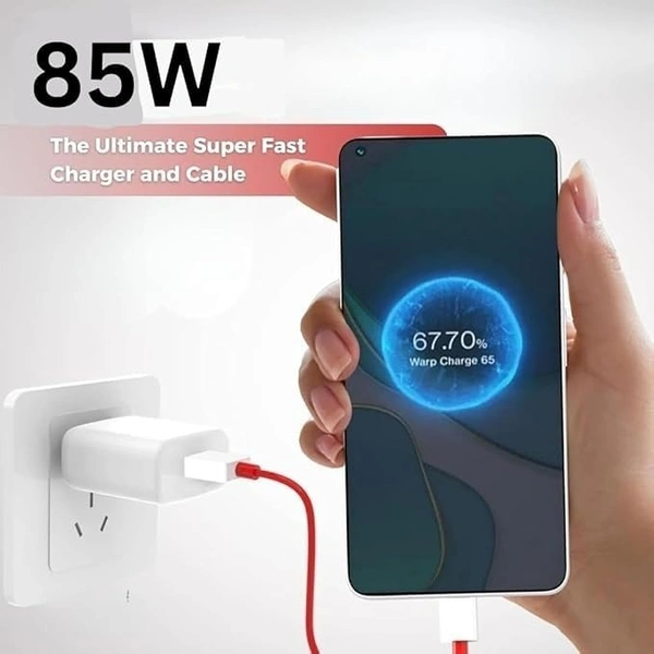 VEV Realme Data Cable Fast Charging VOOC Support | Type-C | 85W Output | Super Charger (Red)