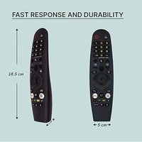 VEV Vise & LLYOD Smart TV Remote With Netflix Prime Video Function Compatible For Vise & LLOYAD Smart TV (Black)
