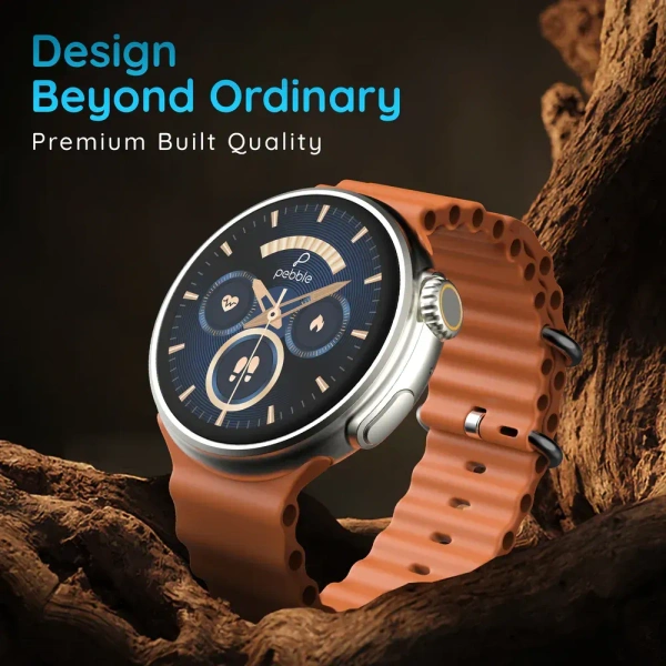 Pebble Forte 1.50" (3.81 cm) HD Infinite Display, BT Calling, Health Suite, Multi Sports, Premium Build, Alaram & Notification