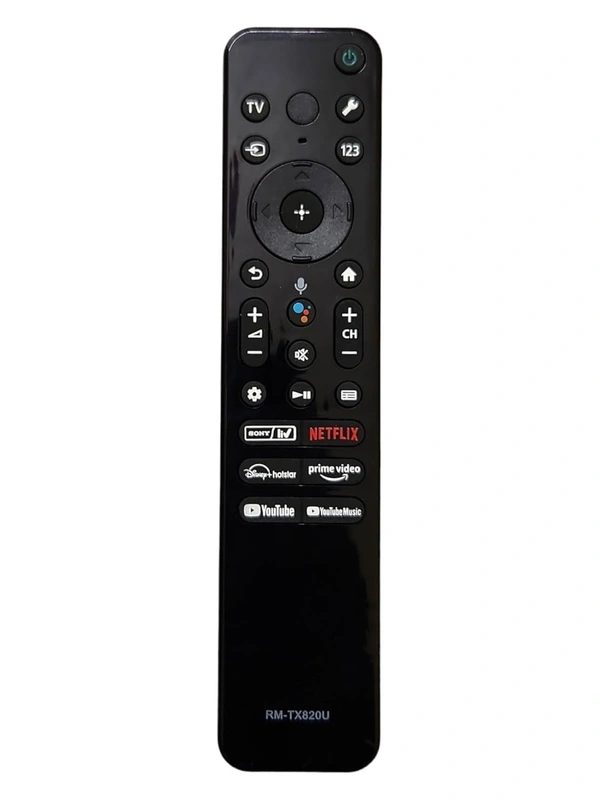 VEV Sony Smart Android Led tv Remote Compatible With Sony Smart Android Led tv Remote With Sony Liv, Netflix, Disney Hotstar, Prime video, YouTube, YouTube Music (BLACK)