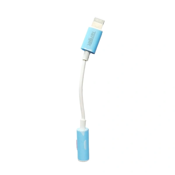 VEV Target Lightning to 3.5mm Audio Jack Adapter (HC-105) / Connector (Only Music Control Audio Adapter for iPhones / iPads)
