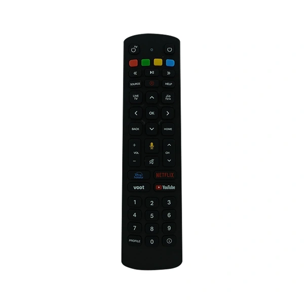 VEV Jio Set Top Box Remote Compatiable For Jio Set Top Box With Live TV, Jio TV+, Disney Hotstar, Netflix, Voot, YouTube (BLACK)