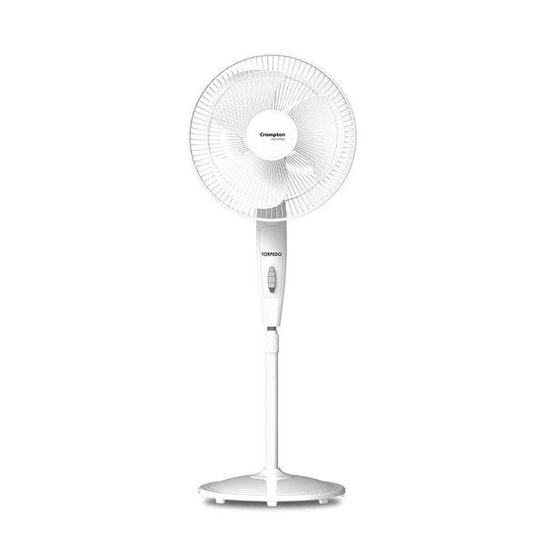 Crompton High Speed Torpedo 400 MM Pedestal Fan (KD White)