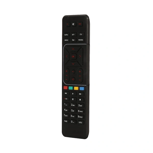 VEV Airtel Original Remote Compatible For Airtel Digital TV Remote Work With HD/SD Set Top Box (Black)