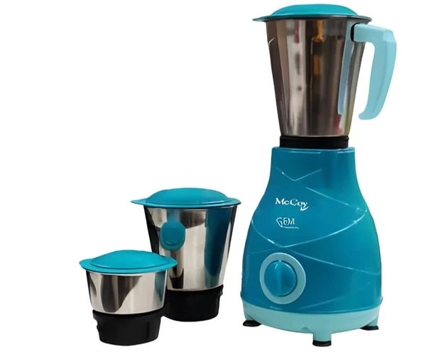 McCoy Gem Sapphire 500 W Mixer Grinder 3 Jar (Blue)