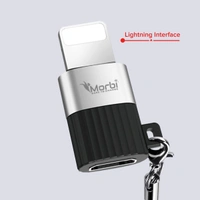 Morbi D-40 High-Speed USB-C to Lightning OTG Adapter with Keychain - Portable & Durable Data Transfer Connector for iOS Devices 