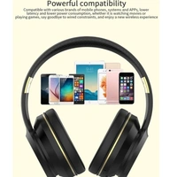 Target HB-T9 Wireless Headphone 17H Playtime, Type-C Charging, Built-In Mic, Universal Bluetooth Compatibility (BLACK)