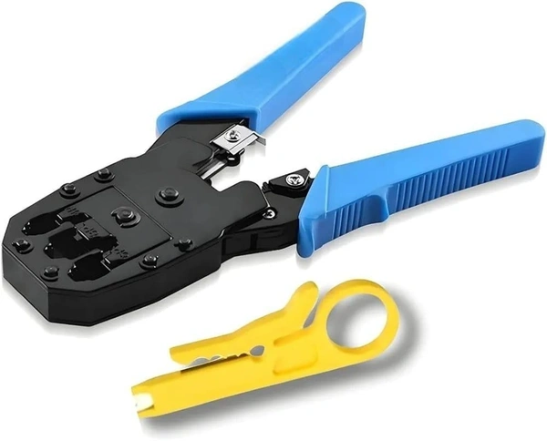 VEV 3-in-1 Modular Crimping Tool RJ45 Crimping Tool Kit & Cutter (BLUE)