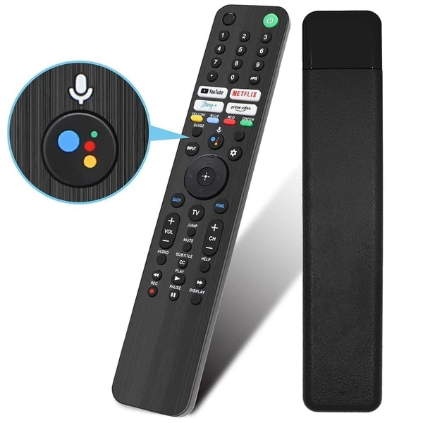 VEV Sony Remote Compatible for Sony LED/ 4K Smart TV with Voice Function, Google Play and Netflix (Pairing is Must for Google Assistance) (Black)