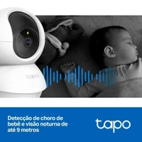 TP-LINK Tapo C200 360° 2MP 1080p Full HD Pan/Tilt Home Security Wi-Fi Smart Camera| Alexa Enabled| 2-Way Audio| Night Vision| Motion Detection| Sound and Light Alarm| Indoor CCTV (WHITE)
