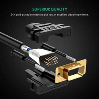 Shreyam SE-028 VGA Cable Male To Male 1.5 Meter (Black)