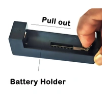 DEVAJI Devaji 1.5V Li-ion Battery Charger Rechargeable Battery Charging Adapter for Home Travel Camera flashlights Toys for AA-AAA Rechargeable Cells 1 Slot Universal Charger (BLACK)