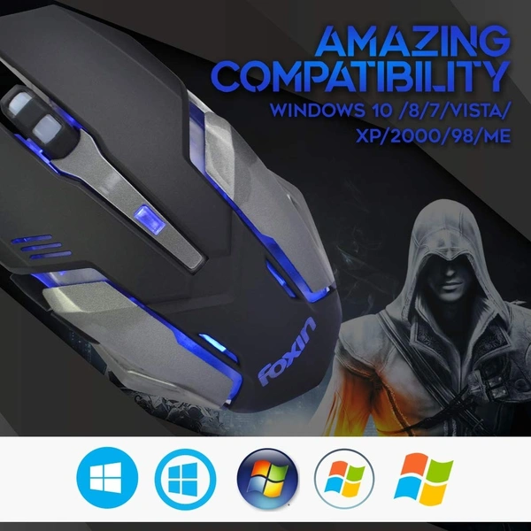 Foxin  Foxin FGM-601 Optical Gaming Mouse (Black)