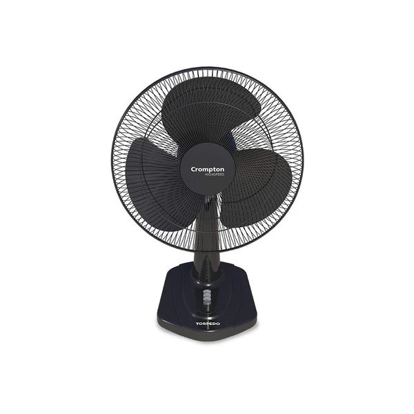 Crompton HighSpeed Torpedo 400-MM 125 Watts Table Fan - Black