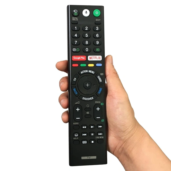 HUAYU Sony Voice Common LCD/LED Remote Control RM-L1351 Compatible for Sony Android TV RM-L1351, (Black) - Black