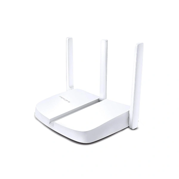 Mercusys MERCUSYS MW305R 300Mbps Wireless Single Band Wi-Fi Router with Three | 5dBi Antennas, Parental Control, MediaTek Chipset (White)