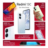 REDMI Redmi Smart Phone13 C (Starshine Green, 8GB RAM, 256GB Storage) | Powered by 4G MediaTek Helio G85 | 90Hz Display | 50MP AI Triple Camera - Green, 8 GB, 256 GB