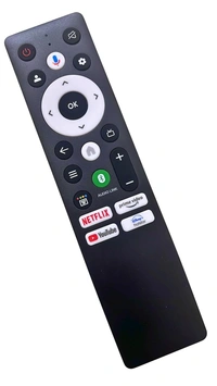 VEV Panasonic Bluetooth Voice Remote Control Compatible with Panasonic Smart TV Remote With Voice - Hot Keys Netflix, Prime Video, YouTube and Hotstar Function (Black)
