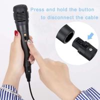Target MC-100 Wired Dynamic Karaoke Microphones, Handheld Wired Uni-directional Vocal Microphone with 10ft XLR to 6.35mm Audio Cable for Karaoke Machine/Family Entertainment/Birthday Party/Classroom Use (BLACK)