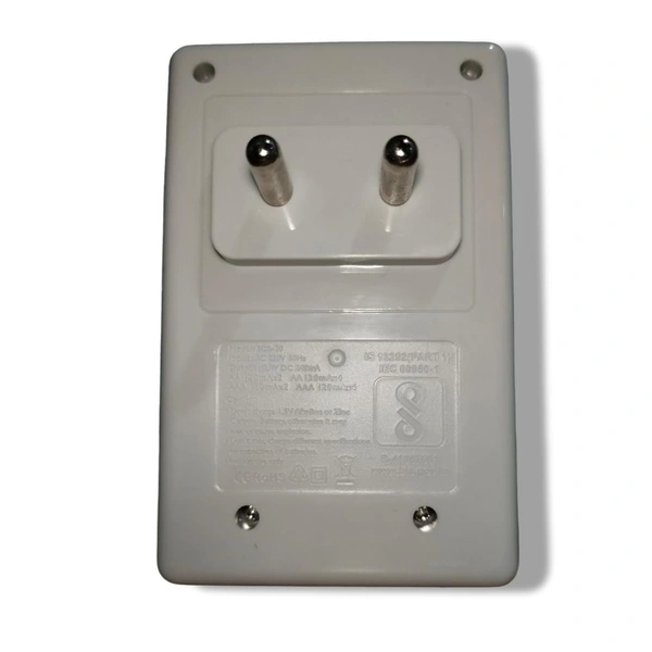 VEV Envie (ECR-20) Beecle 220V Rechargeable Battery Charger for AA & AAA Ni-mh Batteries with Two LED Indicator (WHITE)