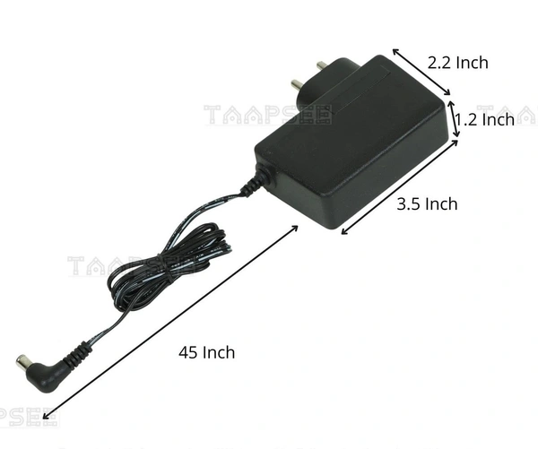 VEV LG LCAP26-I 2 Pin Adapter Power Supply 19V 1.7A 32W Compatible for LG & Samsung LED LCD Monitors (Black)