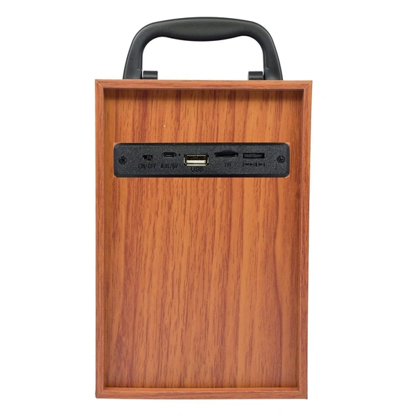 Target SP-T6 Antique Wooden Look Wireless Speaker 5Hrs Play Time (BROWN)