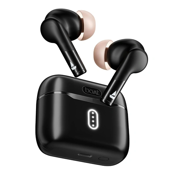 Boat Airdopes 148 Gen 2 TWS Earbuds With Environmental Noise Cancellation | 48H Battery | IPX4 Water Resistant | 4Mics ENX Tech Beast Mode | ASAP Charge | Bluetooth Earbuds | TWS Ear Buds Wireless Earphones With Mic (BLACK)