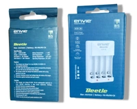 VEV Envie (ECR-20) Beecle 220V Rechargeable Battery Charger for AA & AAA Ni-mh Batteries with Two LED Indicator (WHITE)