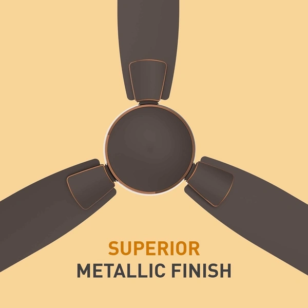 Crompton HIGHSPEED TORO ANTIDUST 1200 mm (48 inch) Ceiling Fan (Brown) - Brown
