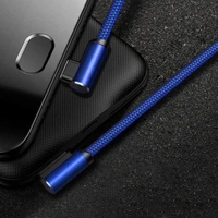 Ptron Solero L Shape Data Cable for iOS Devices | 2A Data Cable | Fast Charging & Data Sync (Blue)