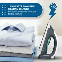 Crompton Desire ACGEI-DESIRE 1100W Dry Iron With American Heritage Coating, (Dark Blue) - Dark Blue