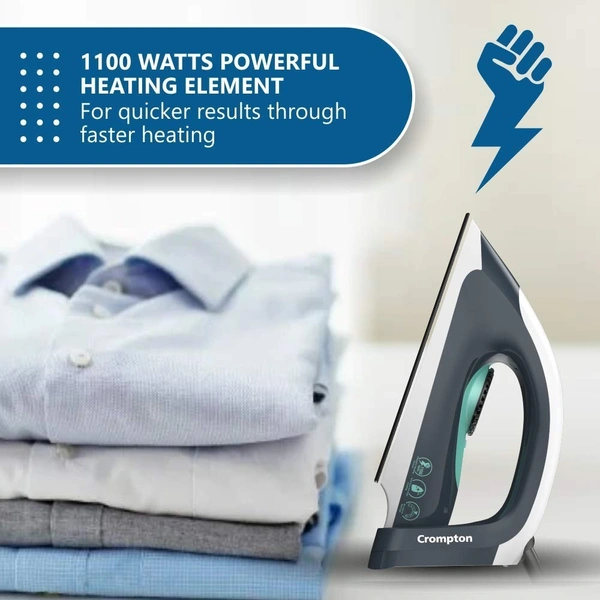 Crompton Desire ACGEI-DESIRE 1100W Dry Iron With American Heritage Coating, (Dark Blue) - Dark Blue