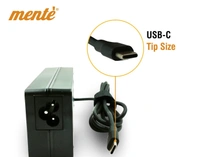 Mente MAD87TC202433U 90W Universal USB Type - C 20V/4.3A Laptop Adapter Compatible For Laptops (Black)