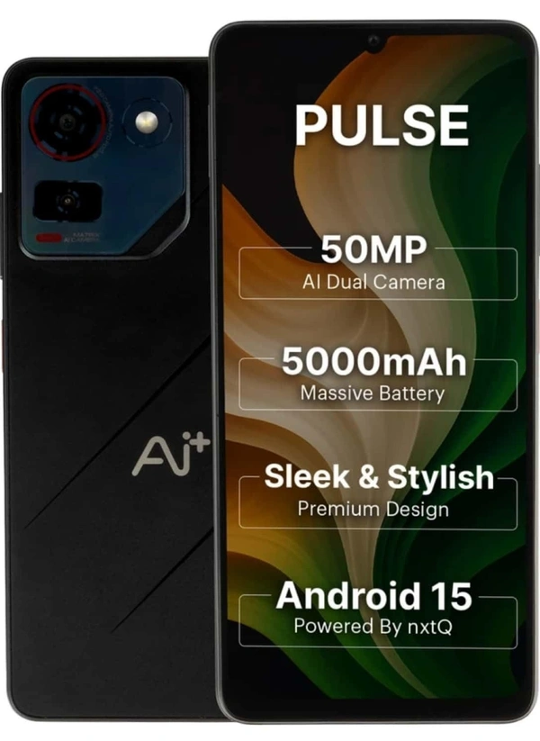 AI+ Pulse Smart Phone  4G | 64 GB | 4 GB RAM (BLACK)