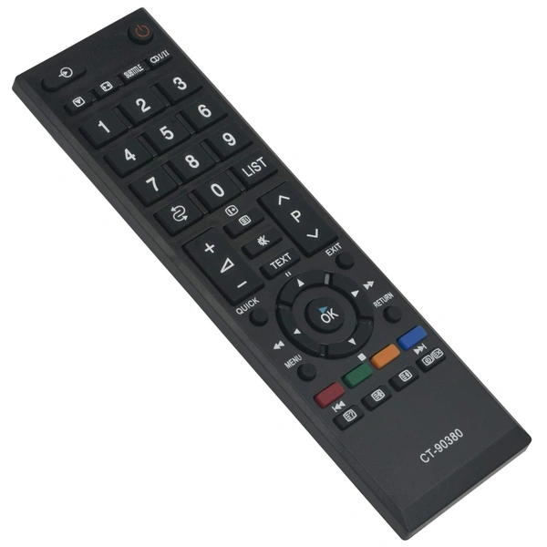 VEV Toshiba CT-90380 LCD LED TV Universal Remote Control Compatible for Toshiba LED LCD (Black)