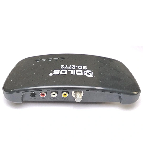DILOS HR-6SE Digital Set-Top Box SD-2772 | Free-to-Air MPEG-2 | Get Lifetime Free TV / FM 999 Channels From DD Free Dish (No Monthly Charges) (Black)
