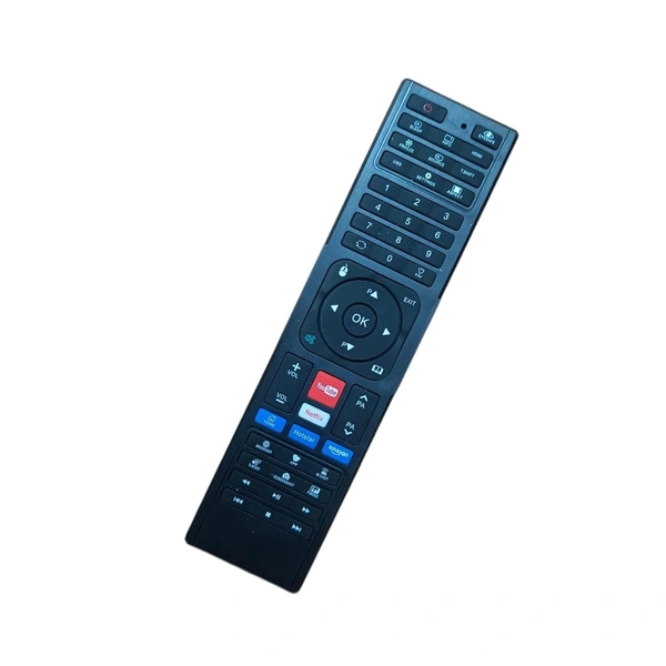 VEV Assembeled Market Smart Led Tv & Willett Smart Tv Remote With Netflix Hotstar Youtube Function Compatible For Assembeled Market Smart Led Tv & Willett Smart TV (Black)