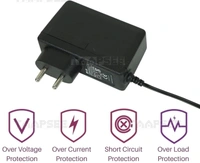 VEV LG LCAP26-I 2 Pin Adapter Power Supply 19V 1.7A 32W Compatible for LG & Samsung LED LCD Monitors (Black)
