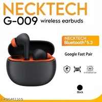 Airdopes Boat airdopes G-009 true wireless earphone with 13 mm drivers immersive sound. Fast charging, iwp technology. Type C charging. Integrated controls with One press voice assistant, total playback 24 hrs, ENx technology, IPXS water resistance, instant response touch control, In buit mic. - Green